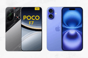 Qual Escolher em 2025? Poco F7 vs iPhone 16 – Comparativo Completo
