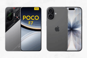 QUAL É A MELHOR ESCOLHA EM 2025? Poco F7 vs iPhone 17 – Comparativo Completo